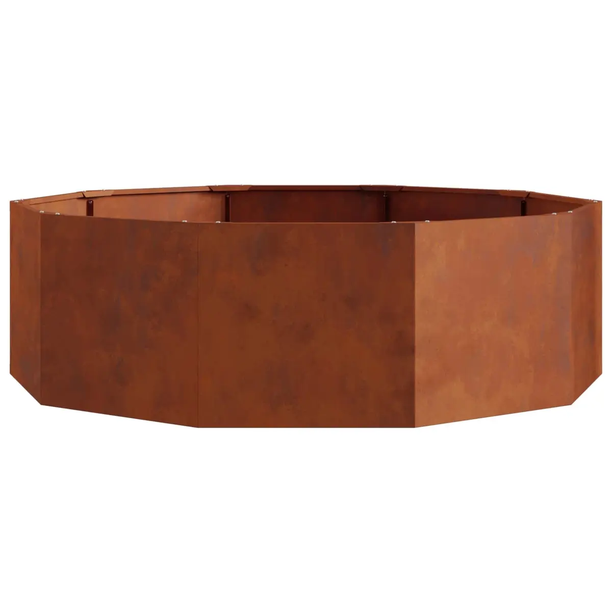 Round Garden Planter Outdoor 120 x 120 x 35 cm Steel