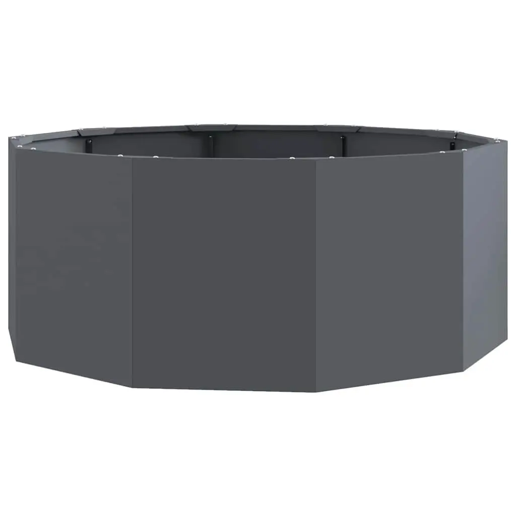 Steel Round Planter Outdoor Garden Patio 90x90x35cm