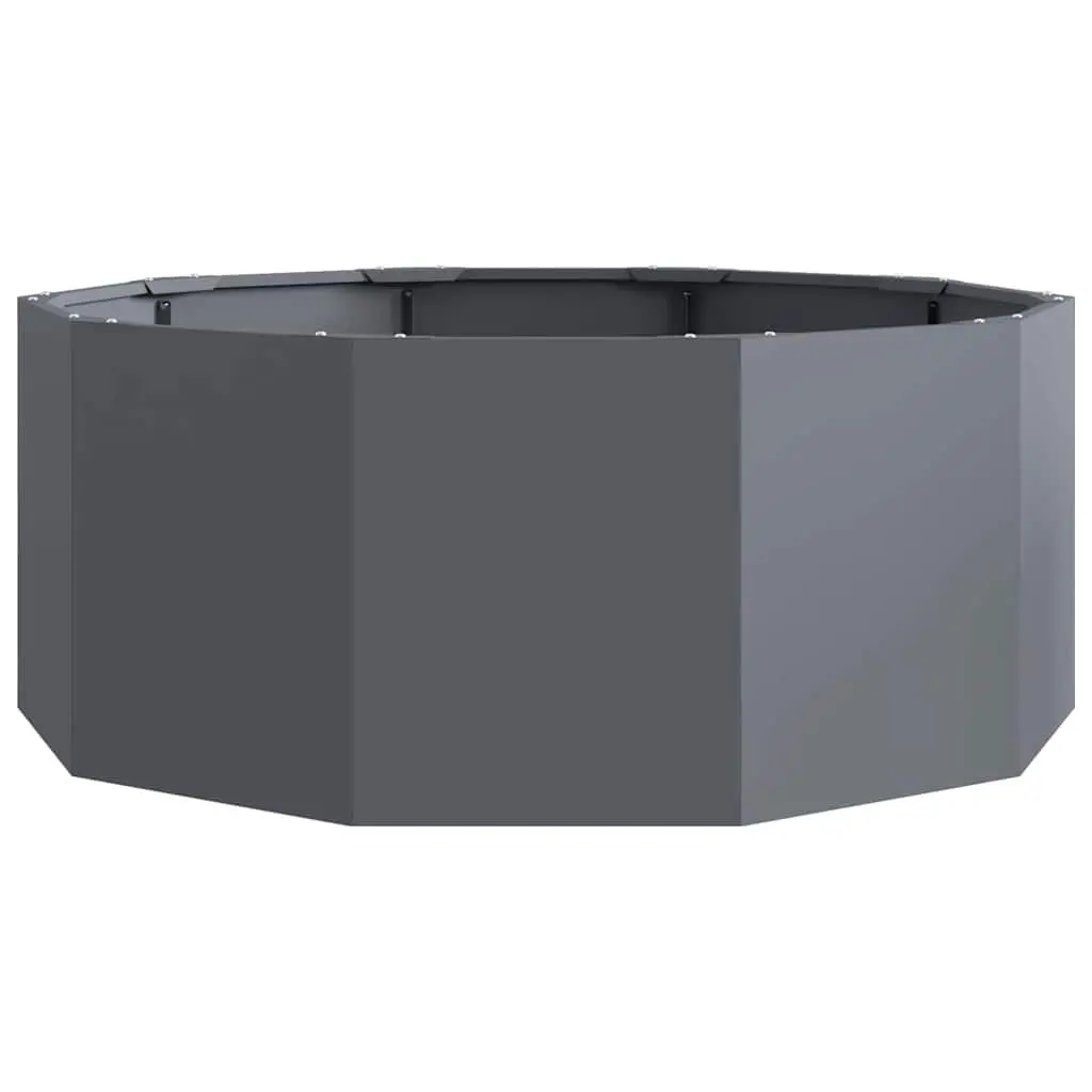 Steel Round Planter Outdoor Garden Patio 90x90x35cm