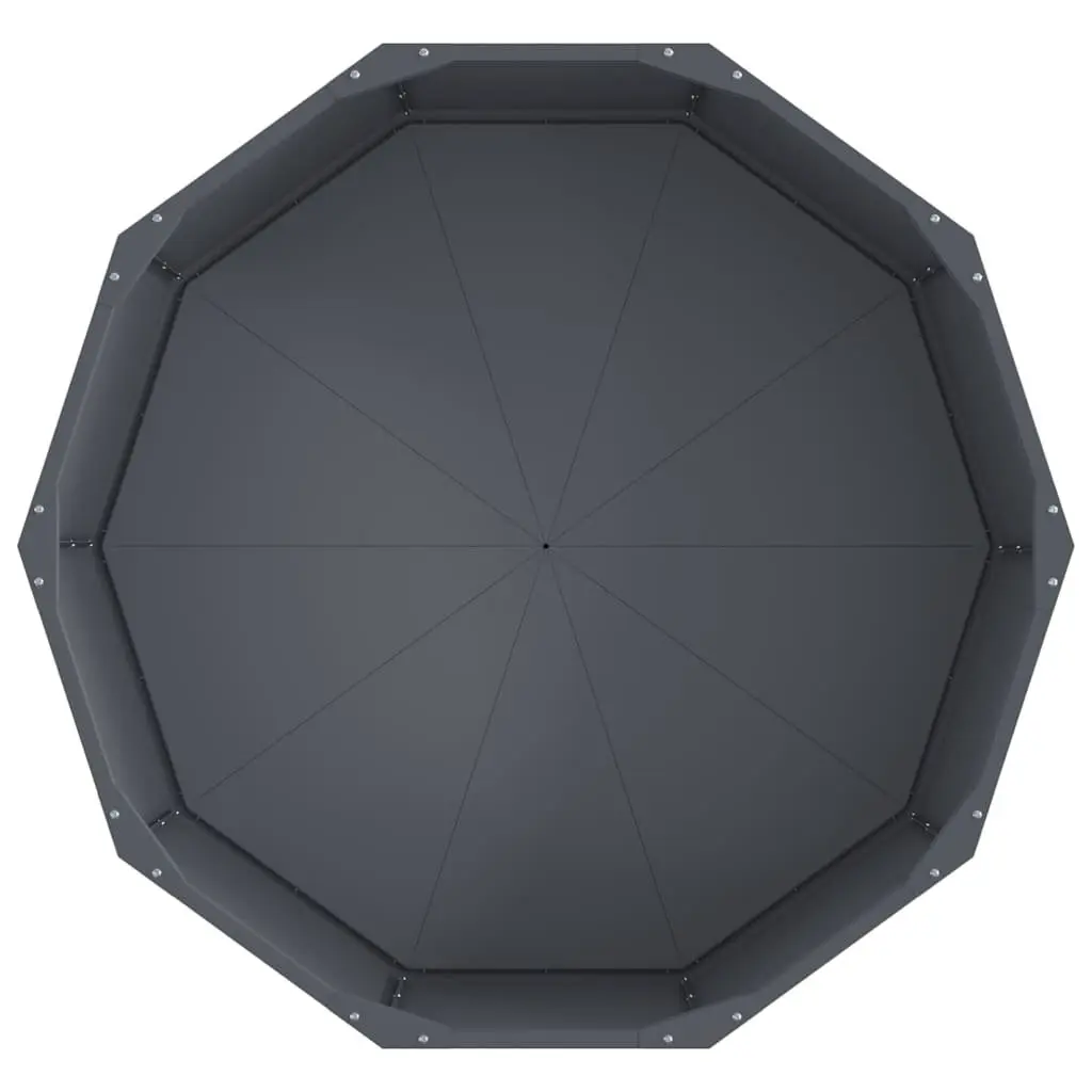 Steel Round Planter Outdoor Garden Patio 90x90x35cm