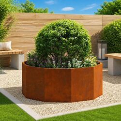 Specifications for Round Garden Planter in Steel, 120cm