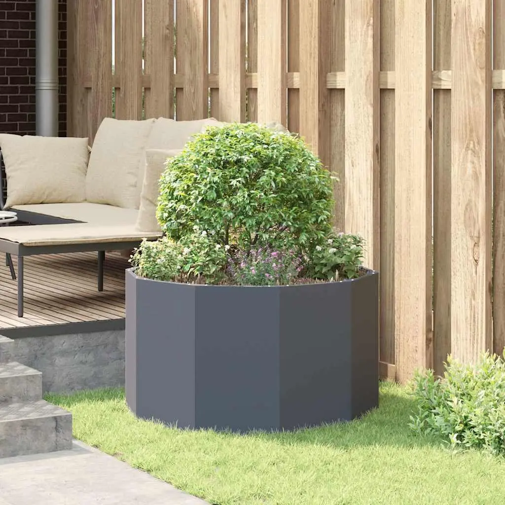 Round Steel Garden Planter Outdoor 90x90x50cm