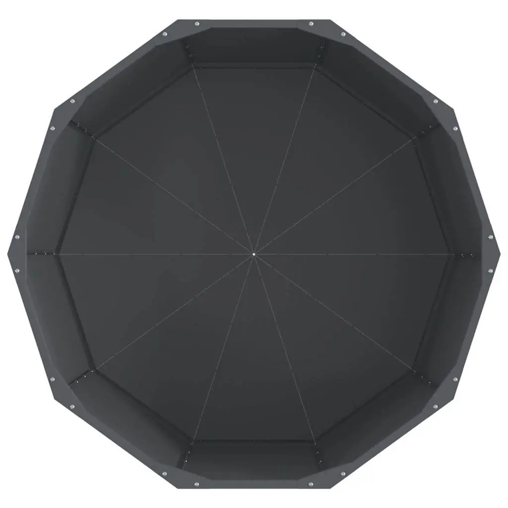 Round Steel Garden Planter Outdoor 90x90x50cm