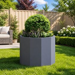 Specifications of Round Anthracite Steel Planter 60x60x50cm