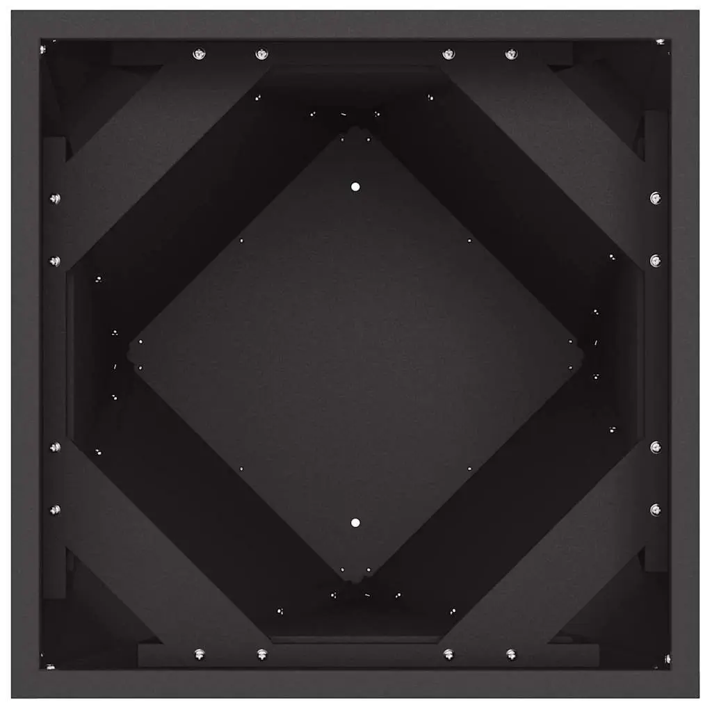 Steel Garden Planter Box 40x40x75cm