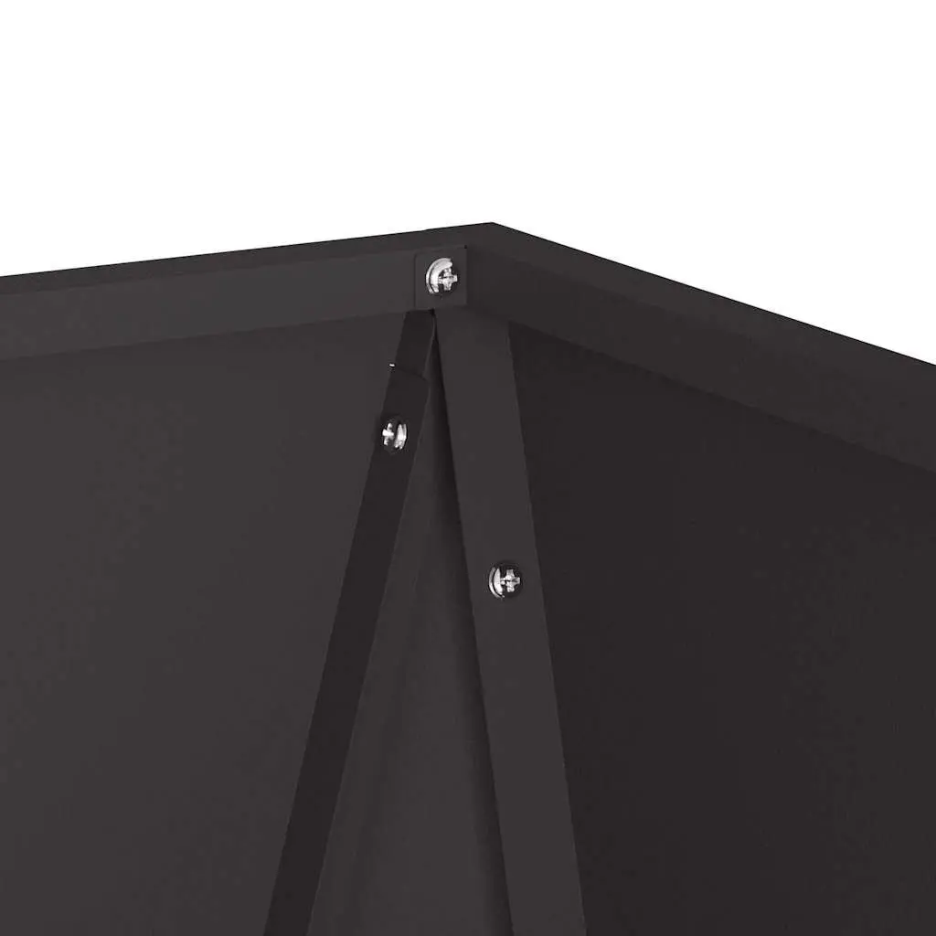 Steel Planter Outdoor Garden 40 x 40 x 75 cm Black 2 Pcs