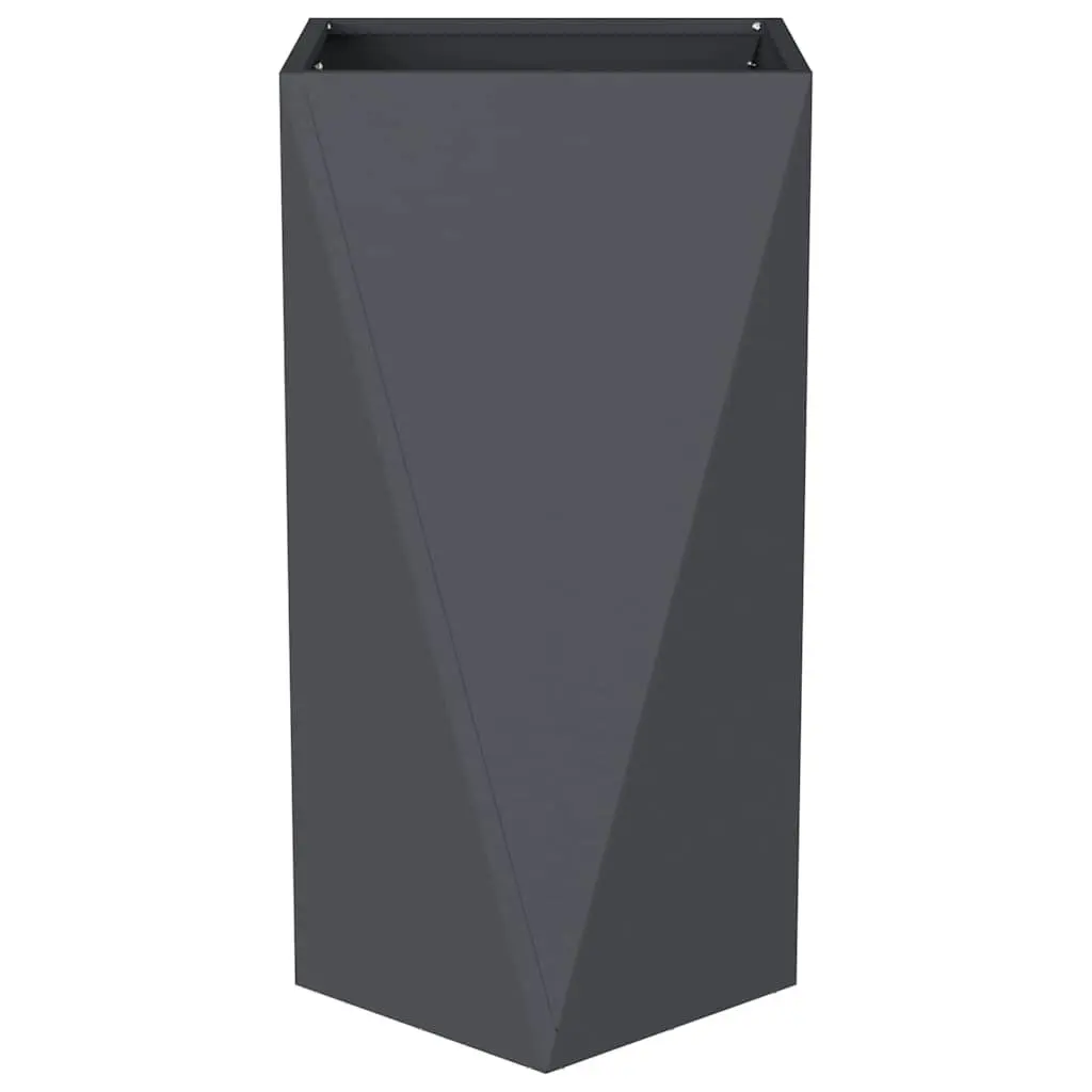 Steel Garden Planter Box Outdoor 40x40x75cm Rectangular Pot