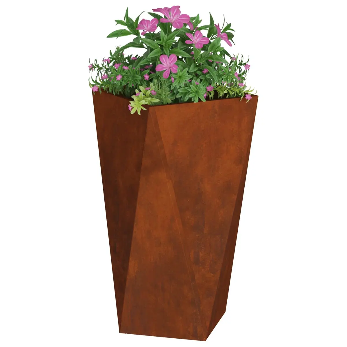 Rectangular Steel Garden Planter Box 40x40x75cm