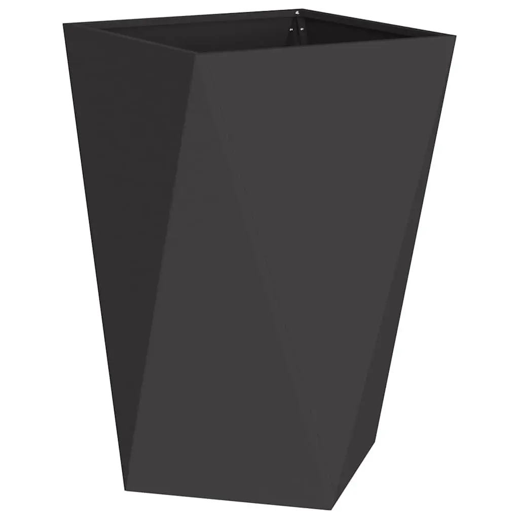 Steel Planter Box 50x50x75cm Black