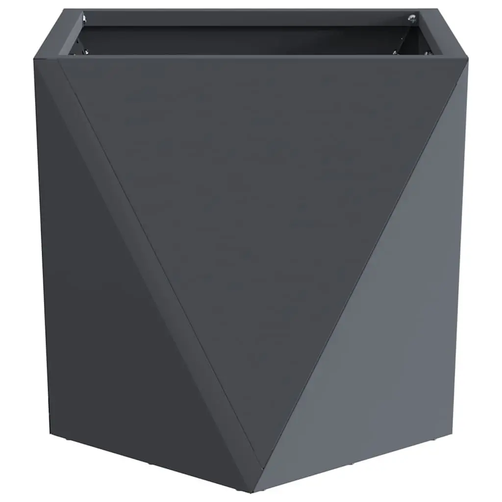 30cm Anthracite Steel Planter Set