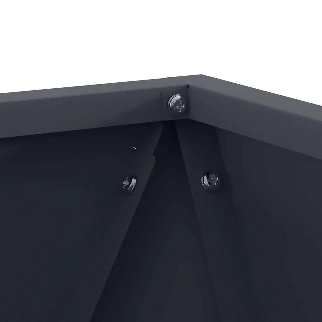 30cm Anthracite Steel Planter Set