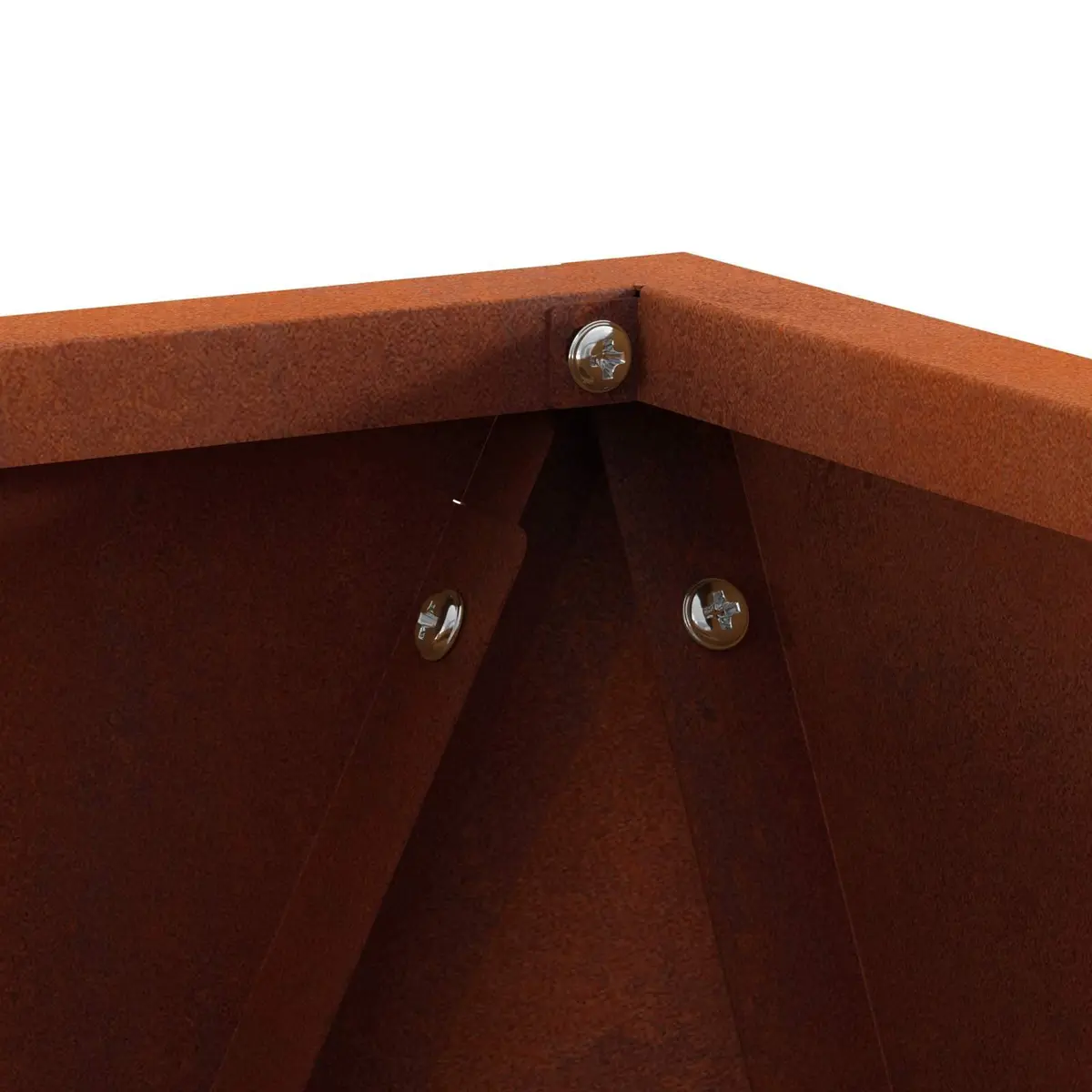 Garden Planter Set Outdoor Steel Box 30x30x30cm