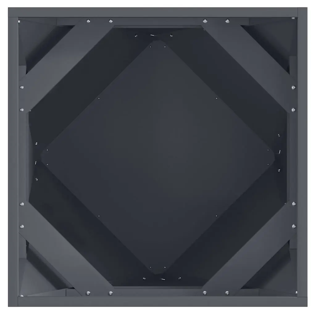 Steel Planter Box Outdoor Garden 50x50x50cm Anthracite Set