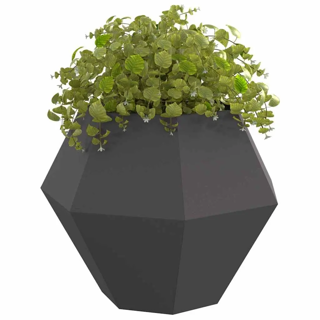 Steel Garden Planter Box 100x100x80cm Rectangular Outdoor Pot Patio Lawn 2 Pack