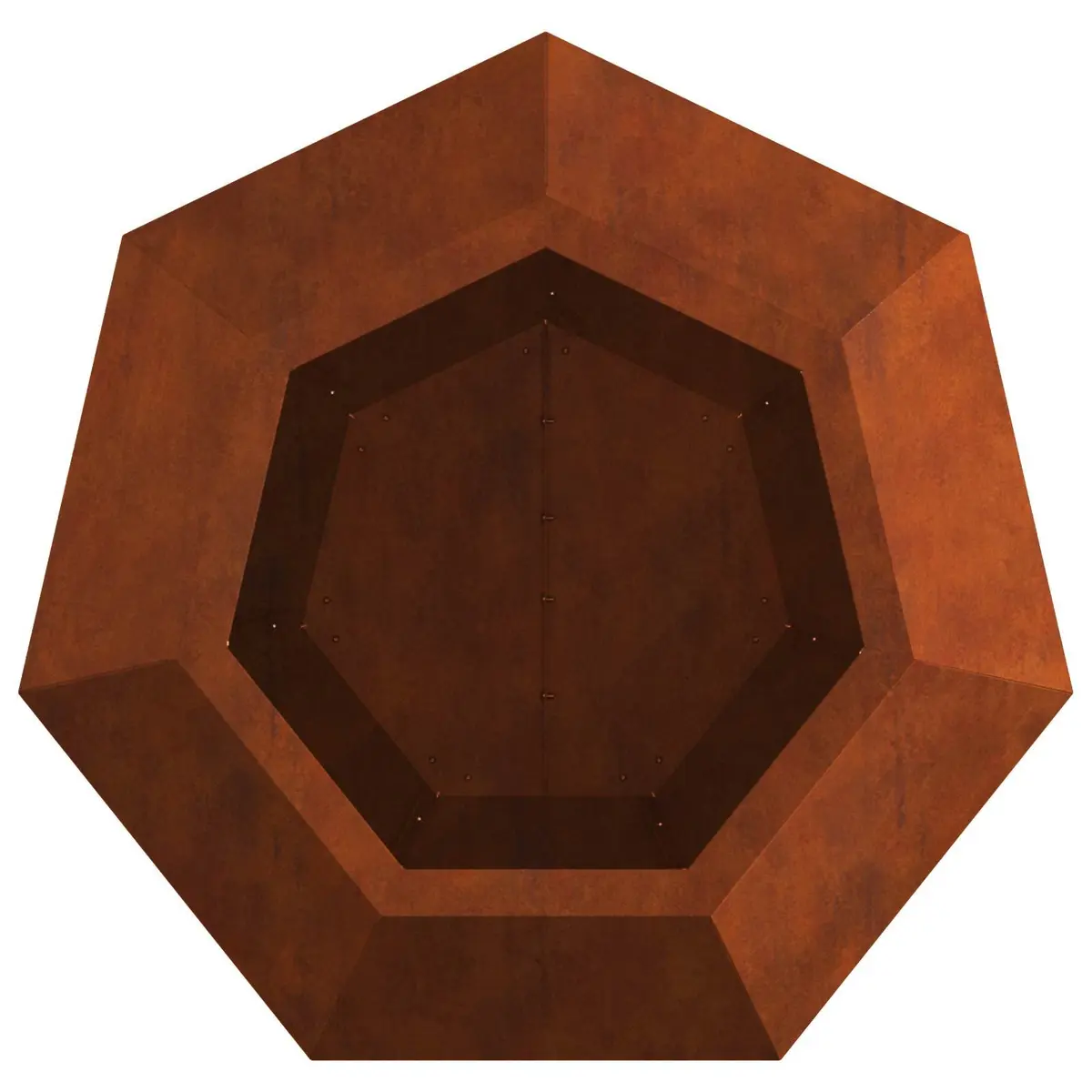 Rectangular Garden Planters 50x50x40cm Steel Set of 2