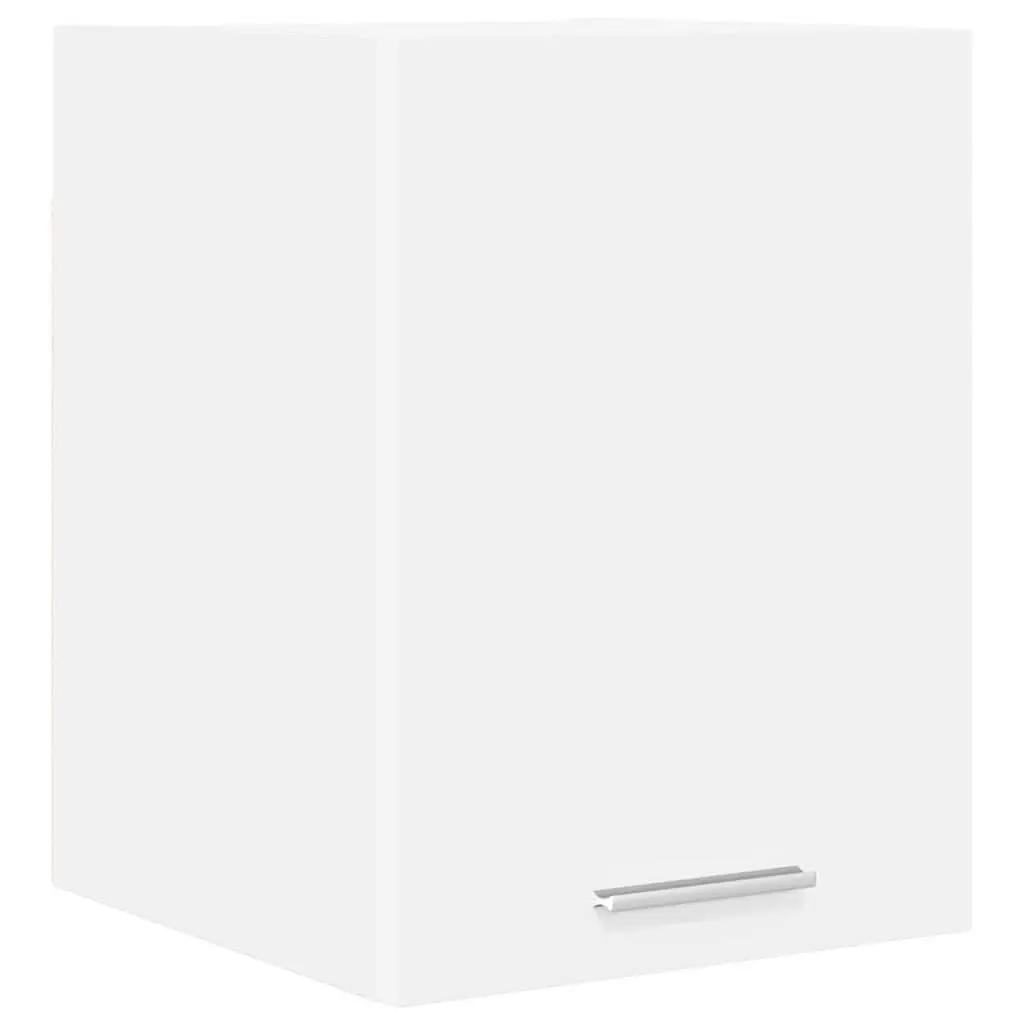Hanging Kitchen Cabinet with Door White Modern Storage Engineered Wood 30 x 31 x 40 cm