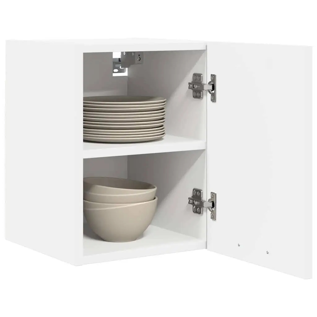 Hanging Kitchen Cabinet White Modern Storage Engineered Wood 30 x 31 x 40 cm