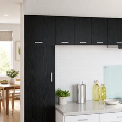 Specifications of Modern Black Oak and White Kitchen Cabinet