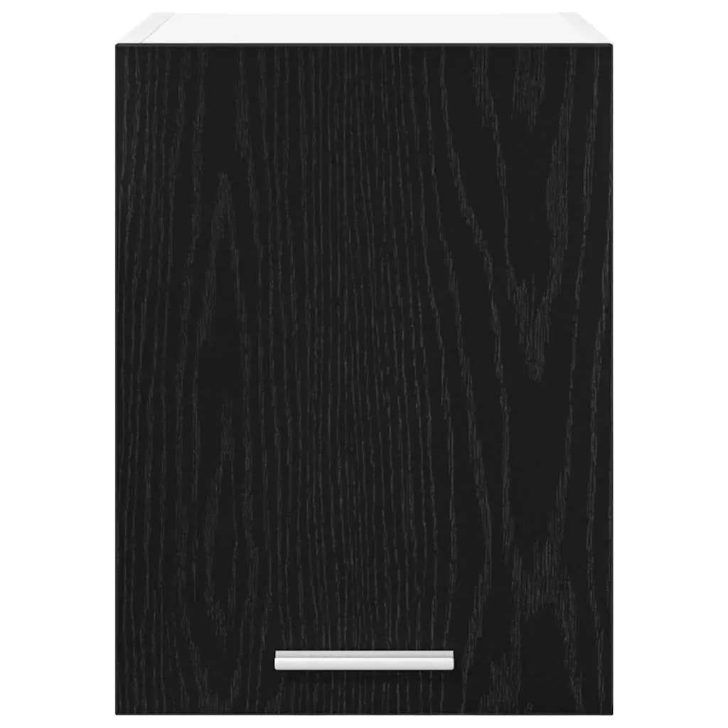 Hanging Kitchen Cabinet Black Oak White Modern Wall-mounted 30x31x40cm