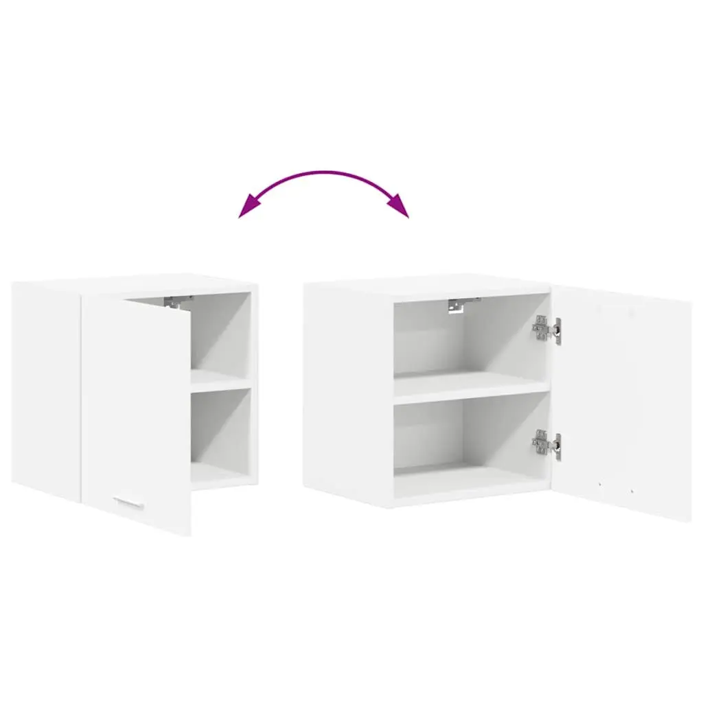 Hanging Kitchen Cabinet White Storage Cupboard 40x31x40cm