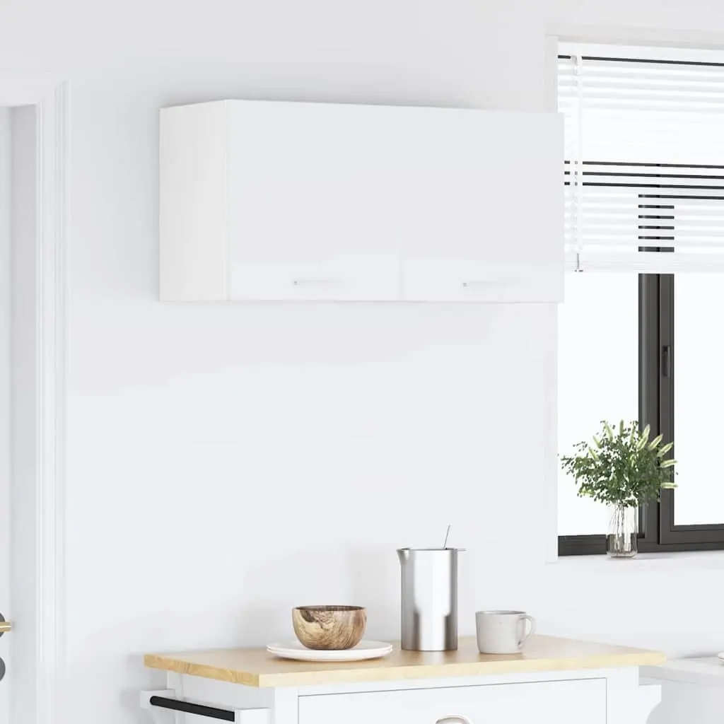 Hanging Kitchen Cabinet White Storage Cupboard 40x31x40cm