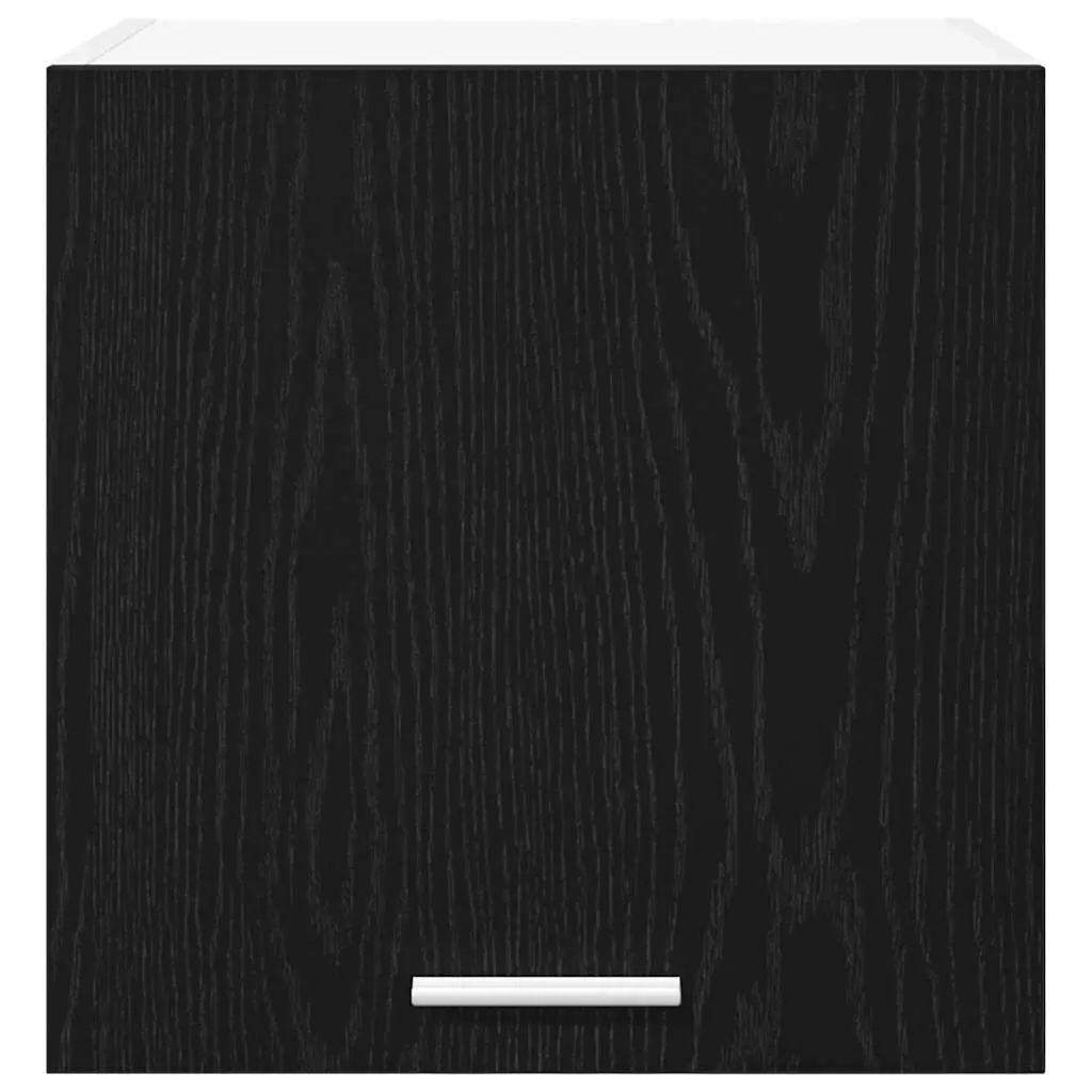 Kitchen Hanging Cabinet Black Oak White Modern 2 Piece Storage Organiser