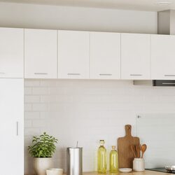 White Hanging Kitchen Cabinet Set - Dimensions 60x31x40cm