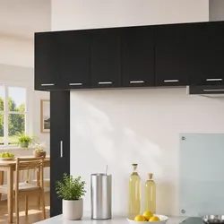 Hanging Kitchen Cabinet, 60x31x40 cm, Black and White