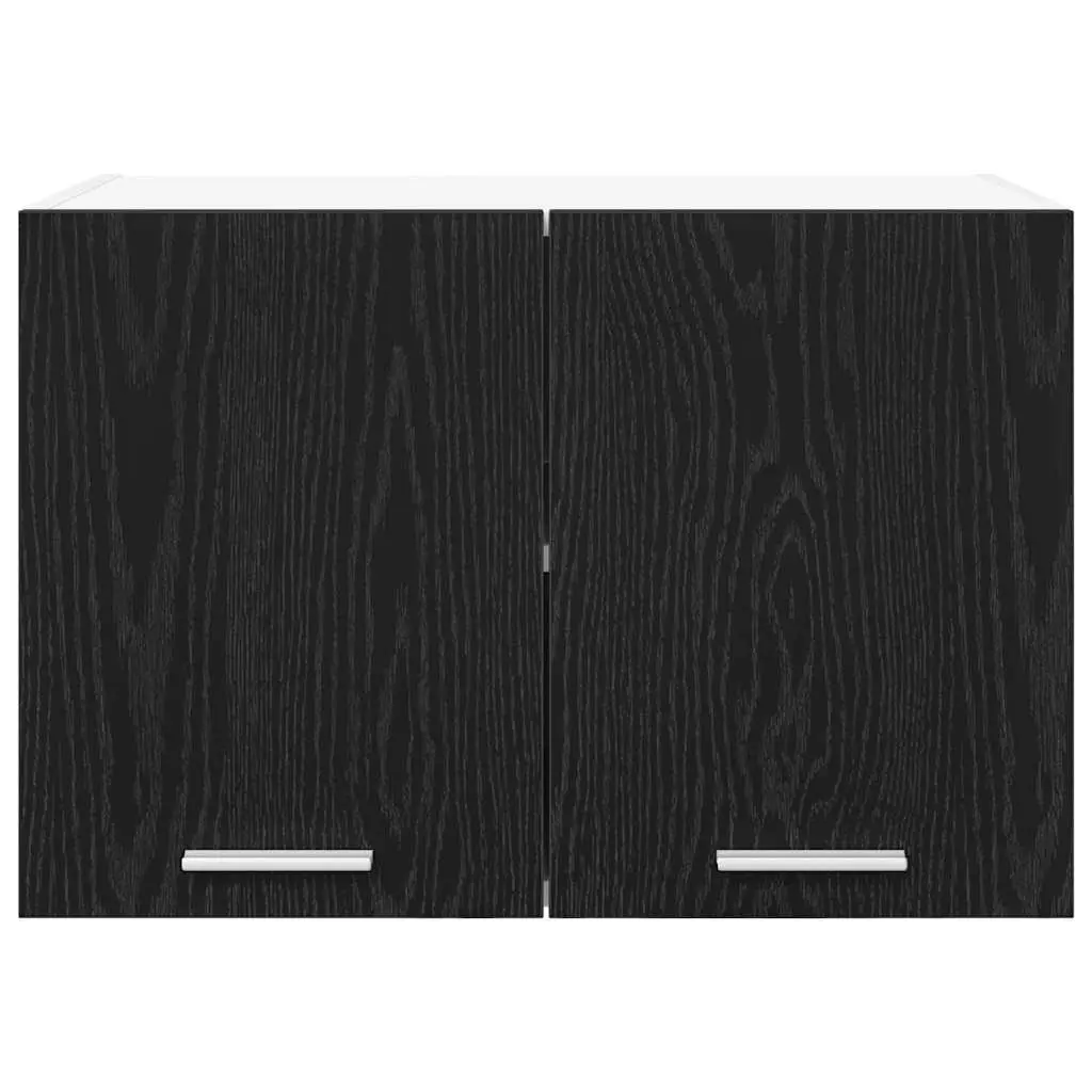 Hanging Kitchen Cabinet Black Oak White 60x31x40 cm Modern Storage Furniture 2 Piece