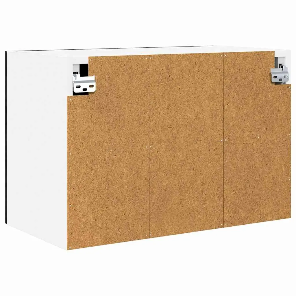 Hanging Kitchen Cabinet Black Oak White 60x31x40 cm Modern Storage Furniture 2 Piece