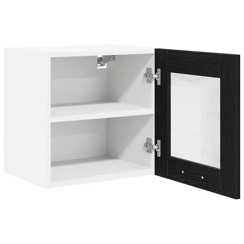 Black Oak Hanging Kitchen Cabinet