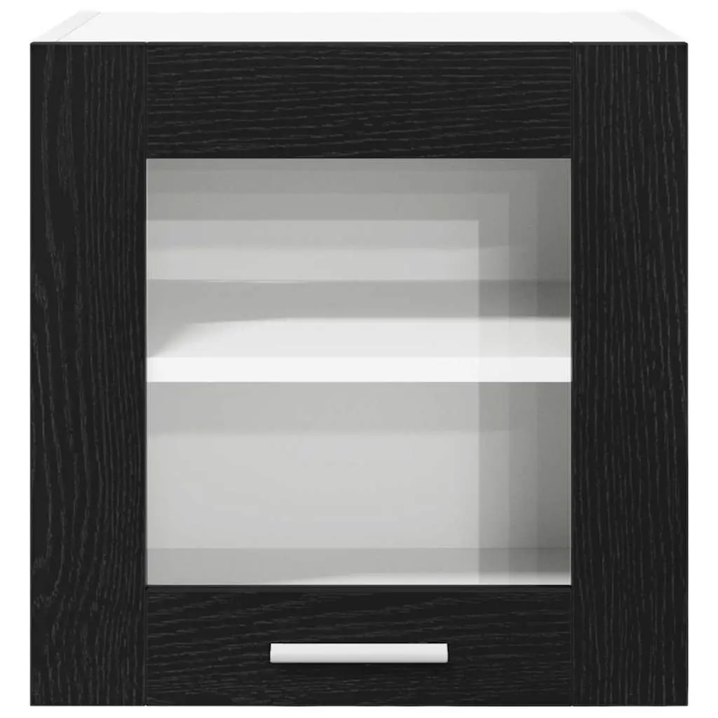 Black Oak Hanging Kitchen Cabinet