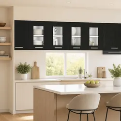 Black Oak Hanging Kitchen Cabinet - Specs and Features