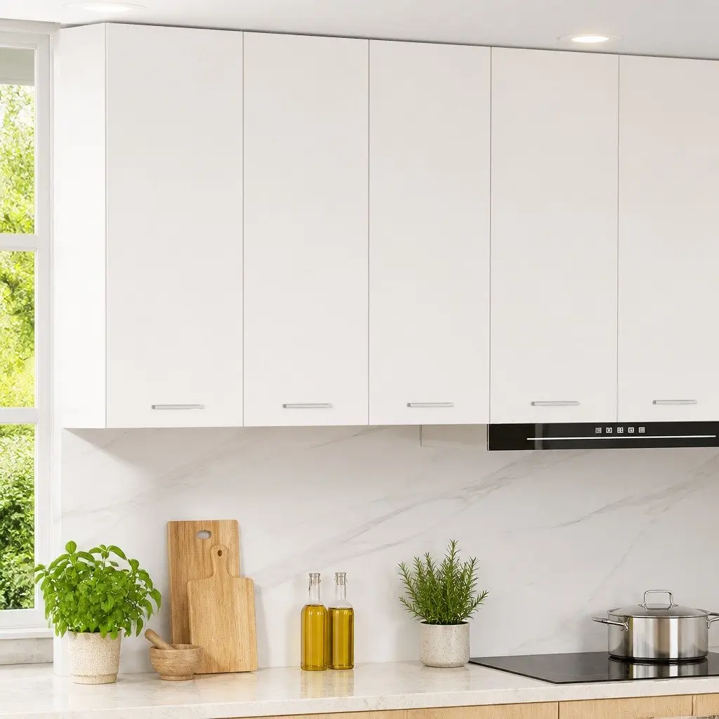 Hanging Cabinet Kitchen Storage 2 pcs White Engineered Wood 30 x 31 x 80 cm