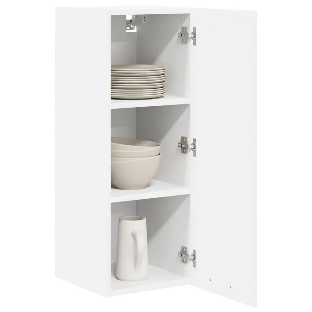 Hanging Cabinet Kitchen Storage 2 pcs White Engineered Wood 30 x 31 x 80 cm
