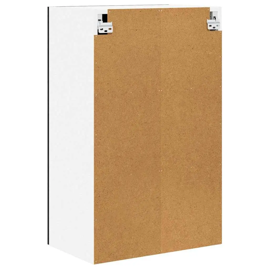 Hanging Cabinet for Kitchen Storage Black Oak White Modern 50x31x80cm