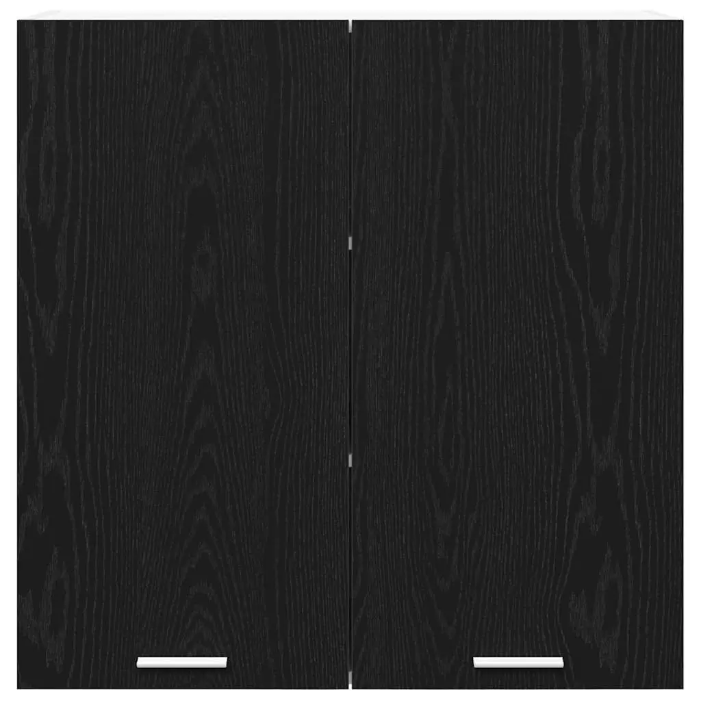 Hanging Kitchen Cabinet Modern Black Oak 80x31x80cm