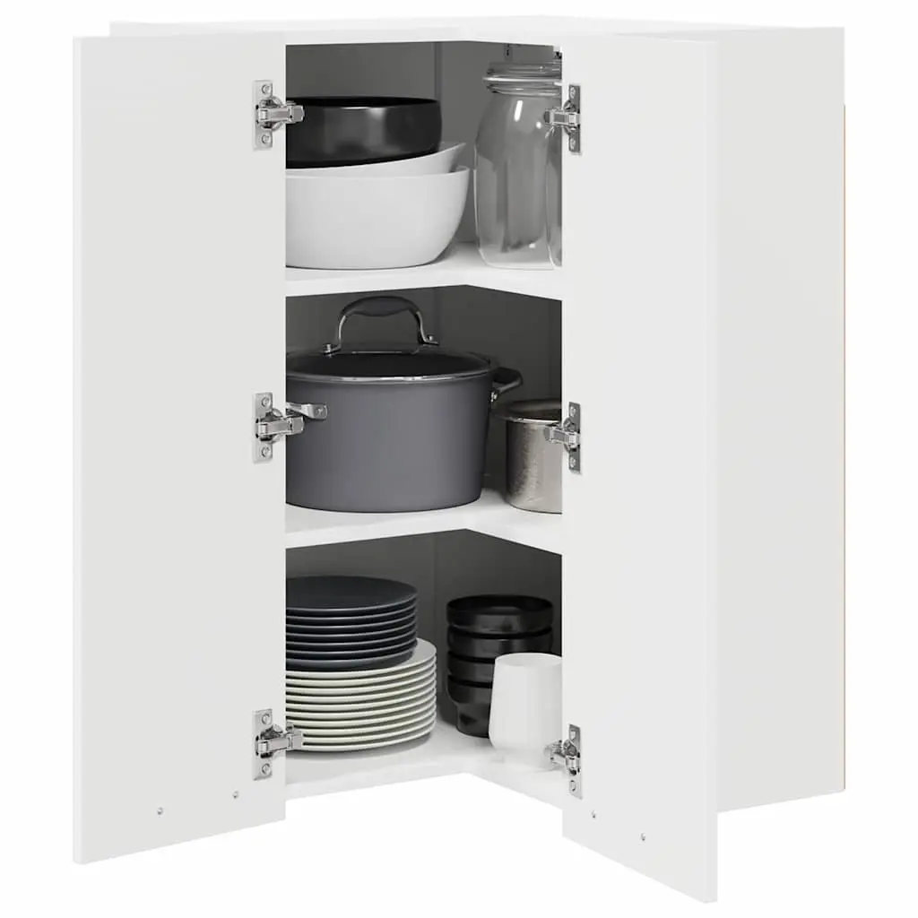 White Kitchen Hanging Storage Cabinet