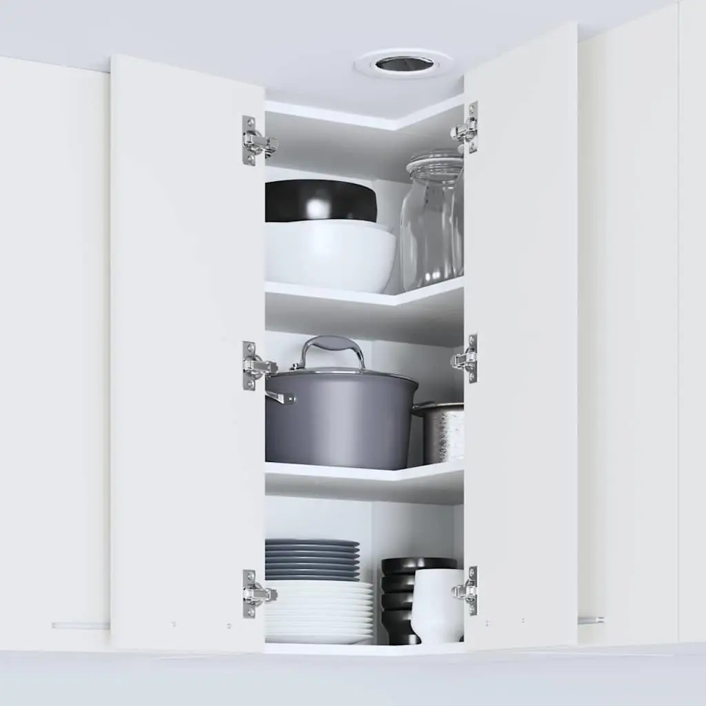 White Kitchen Hanging Storage Cabinet