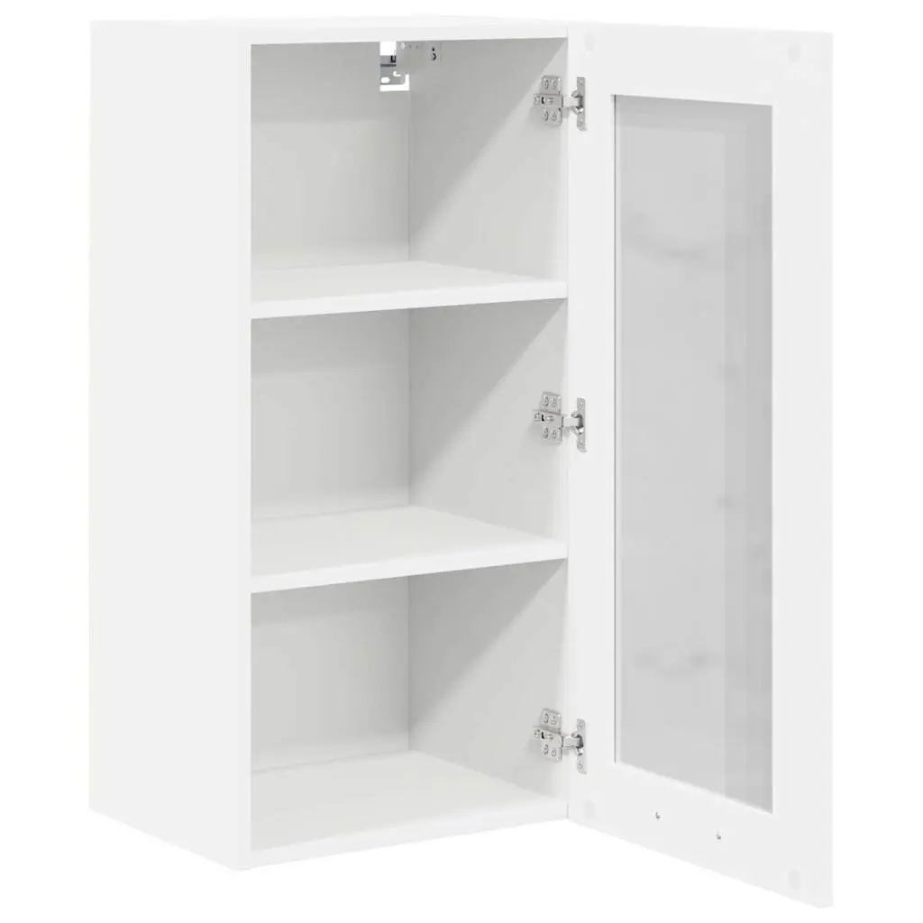 Hanging Kitchen Cabinets 2 pcs White
