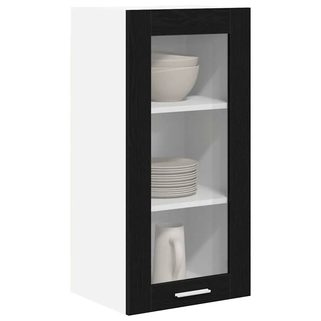 Black Oak Kitchen Cabinet 40x31x80cm