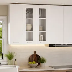 60 x 31 x 80 cm White Hanging Kitchen Cabinet