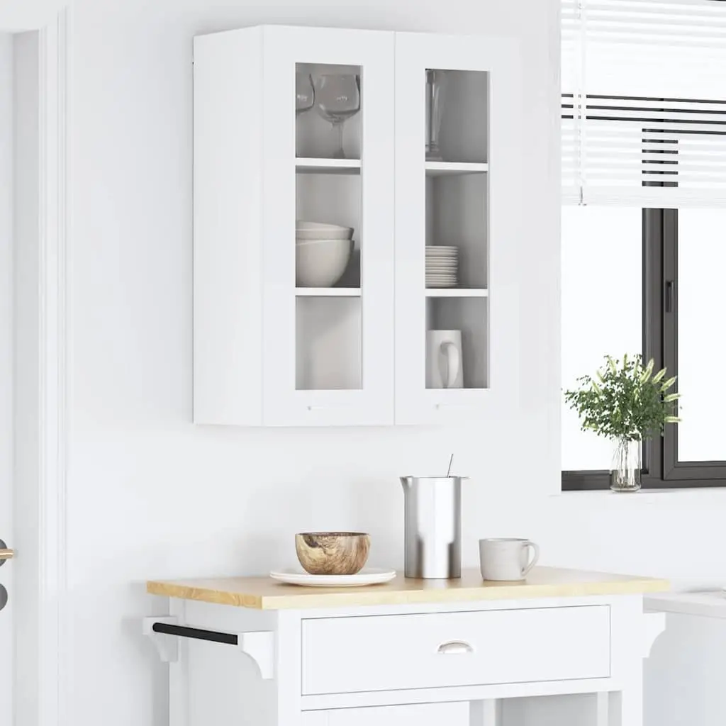 60 x 31 x 80 cm White Hanging Kitchen Cabinet