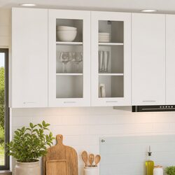 White Hanging Kitchen Cabinet Dimensions and Specs