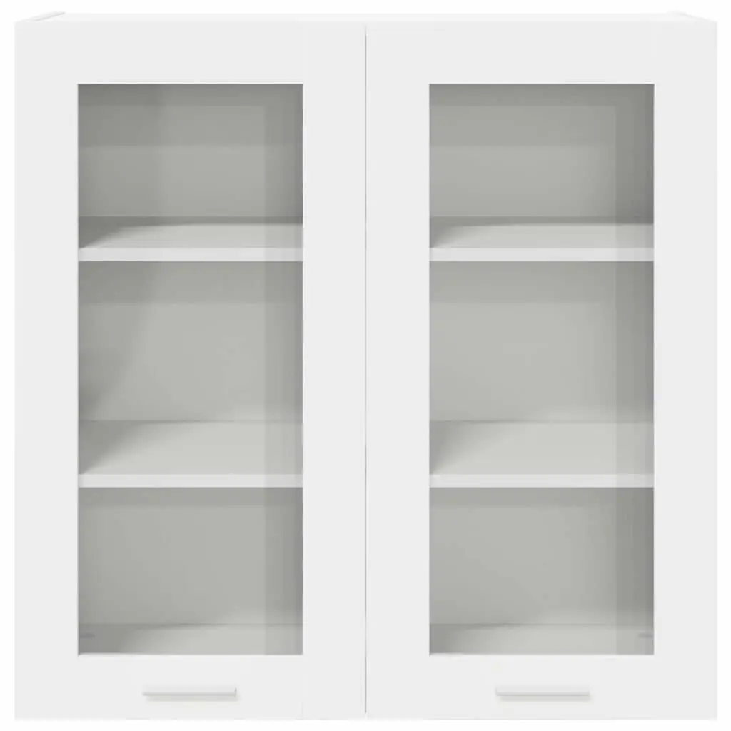 Hanging Kitchen Cabinet with Door White Modern Storage Engineered Wood