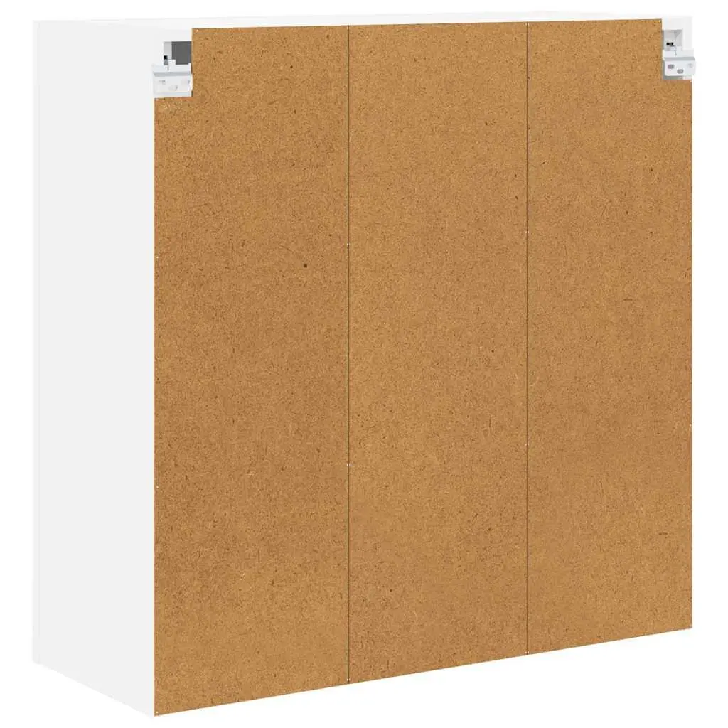 Hanging Kitchen Cabinet with Door White Modern Storage Engineered Wood