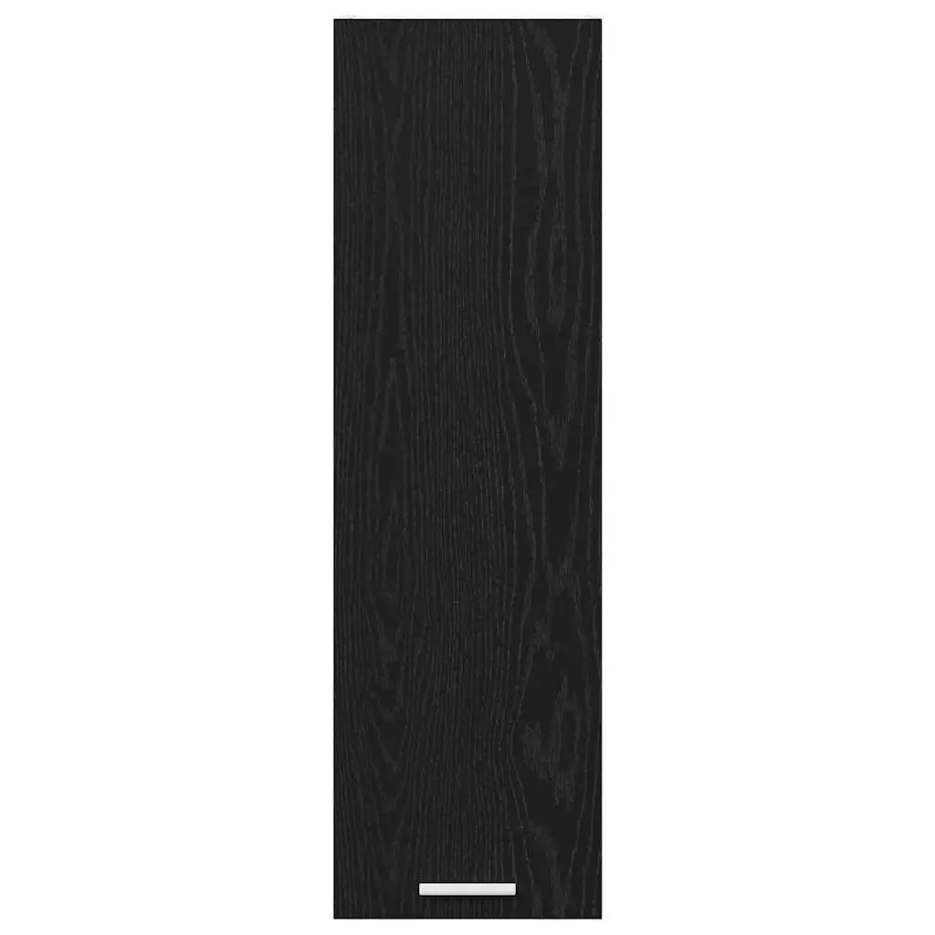 Hanging Kitchen Cabinet Black Oak Modern Storage Unit 30 x 31 x 100 cm