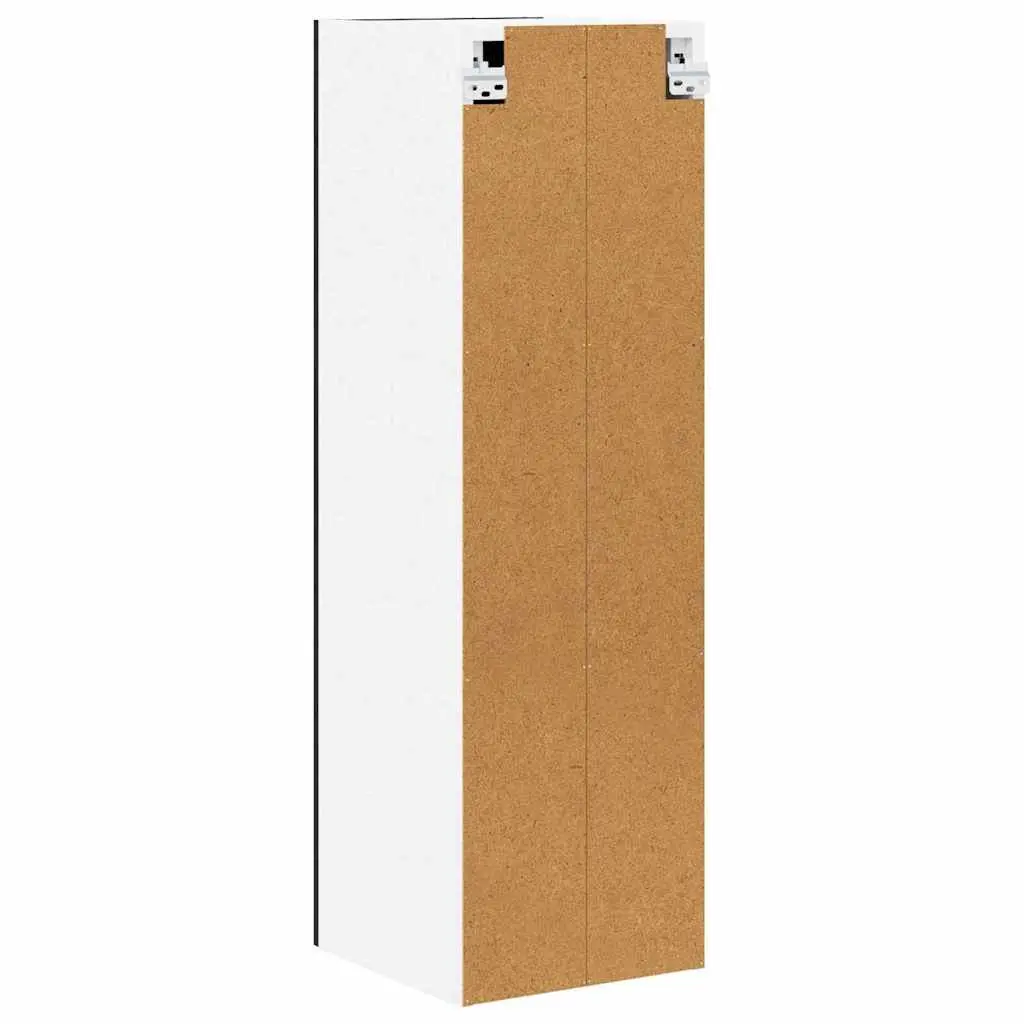 Hanging Kitchen Cabinet Black Oak Modern Storage Unit 30 x 31 x 100 cm