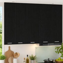 Black Oak Hanging Kitchen Cabinet - 40 x 31 x 100 cm Specifications