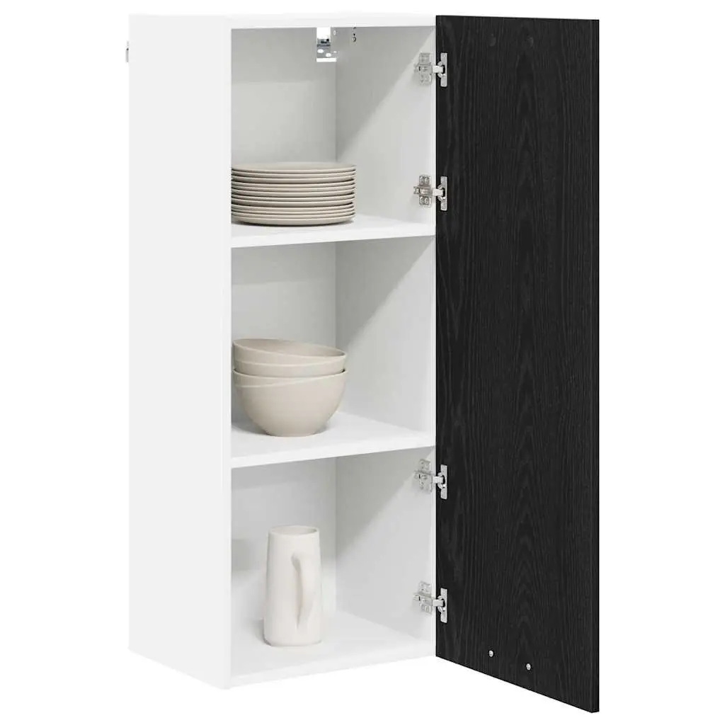 Hanging Kitchen Cabinet Black Oak 40 x 31 x 100 cm